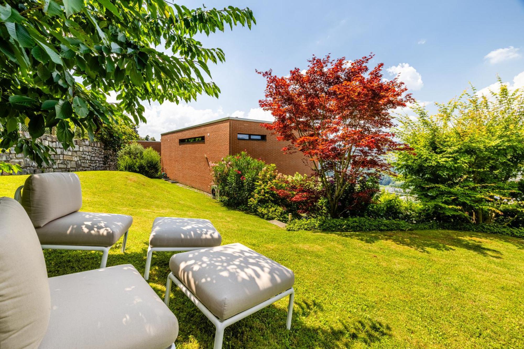 Villa Girandola with private, heated pool Lugano Esterno foto