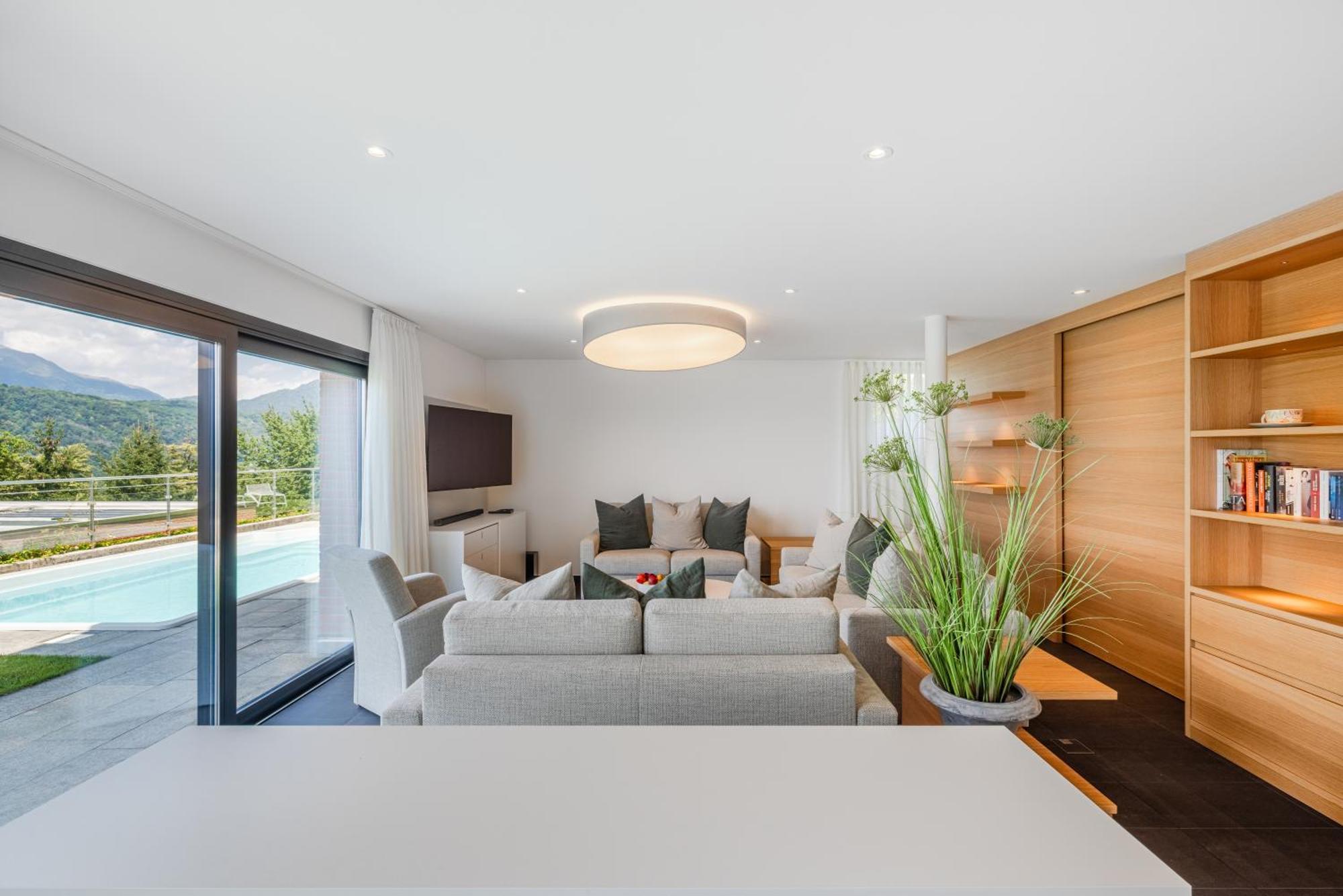 Villa Girandola with private, heated pool Lugano Esterno foto